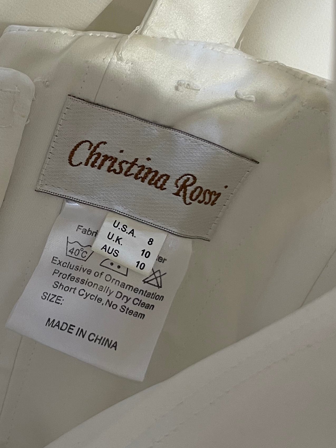 Vintage Christina Rossi Wedding Dress