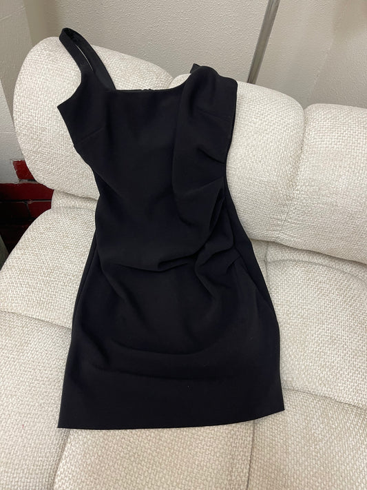 Karina Tuck Mini Black Dress